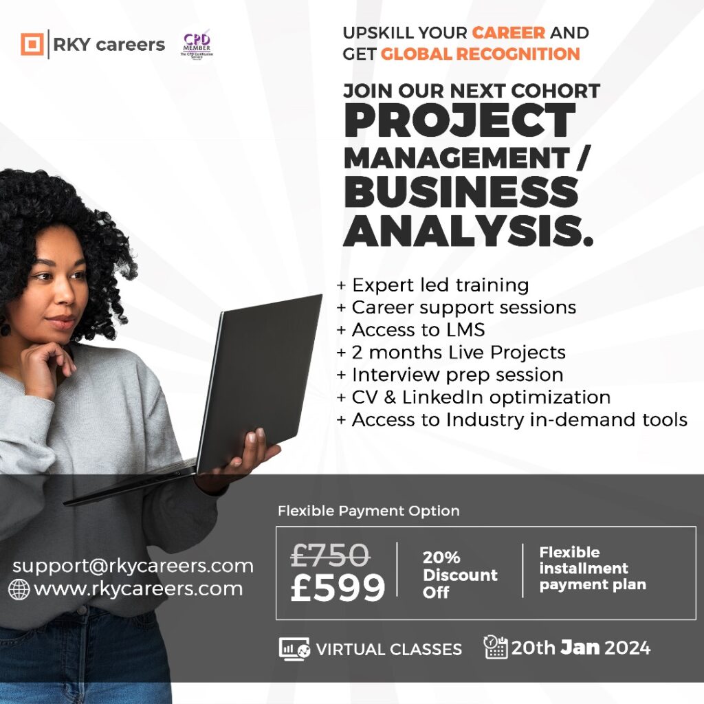 RKY Careers PM/BA Bootcamp Poster