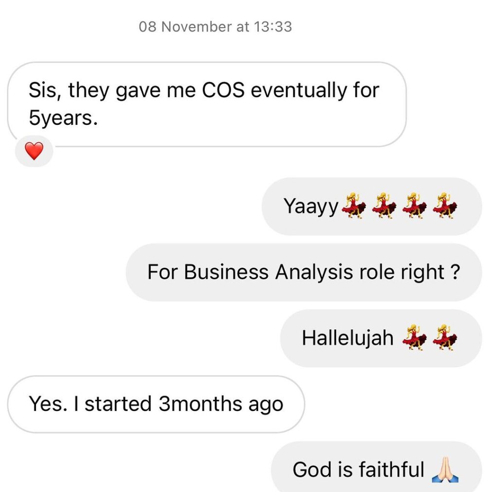 From a Job Seeker To Visa Sponsored Business Analyst Role