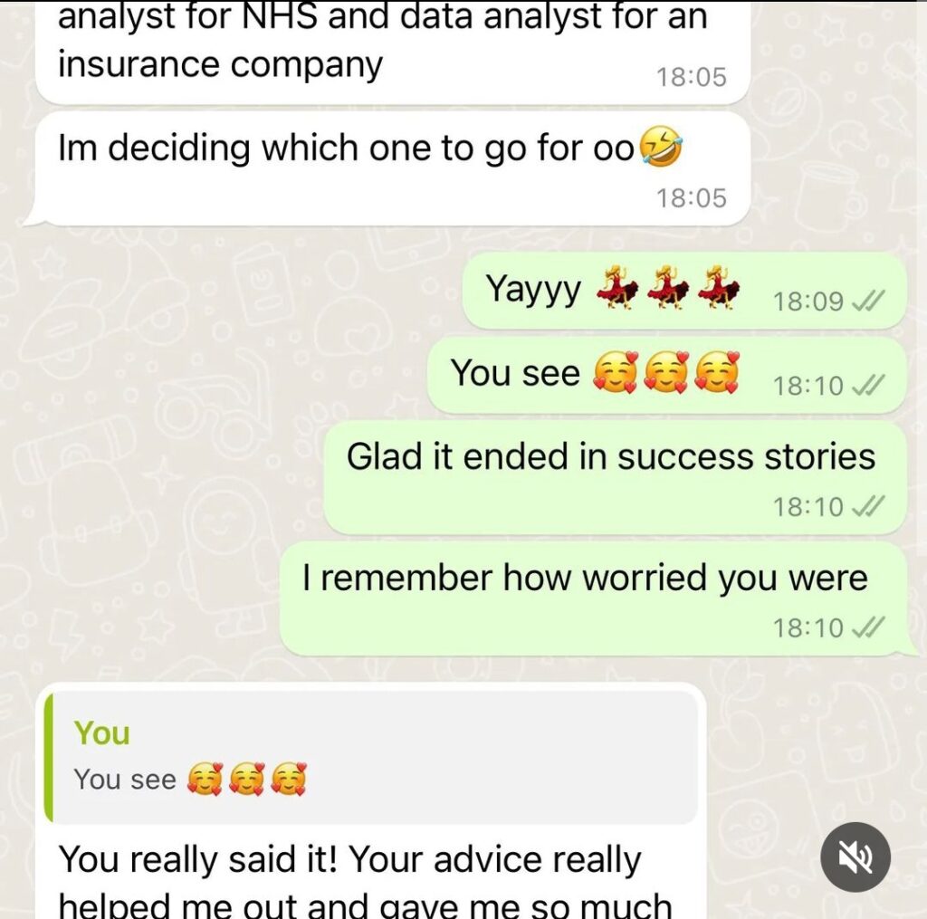 Christiana's Journey from uncertainty