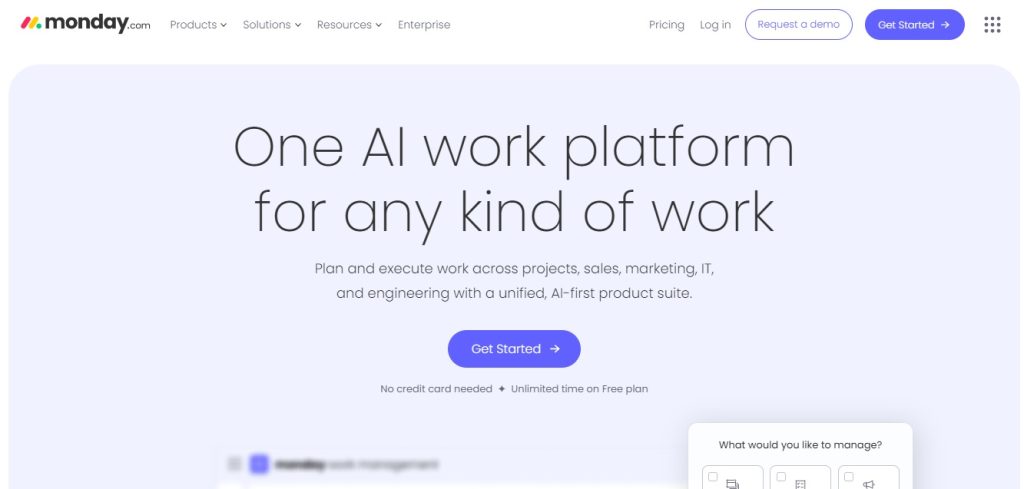 Project Management Tools for Beginners: ClickUp Homepage