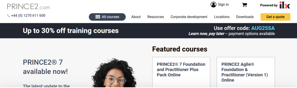 short project management training for career switchers UK