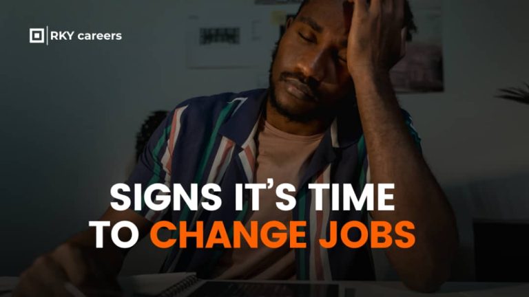 Signs it’s time to change jobs