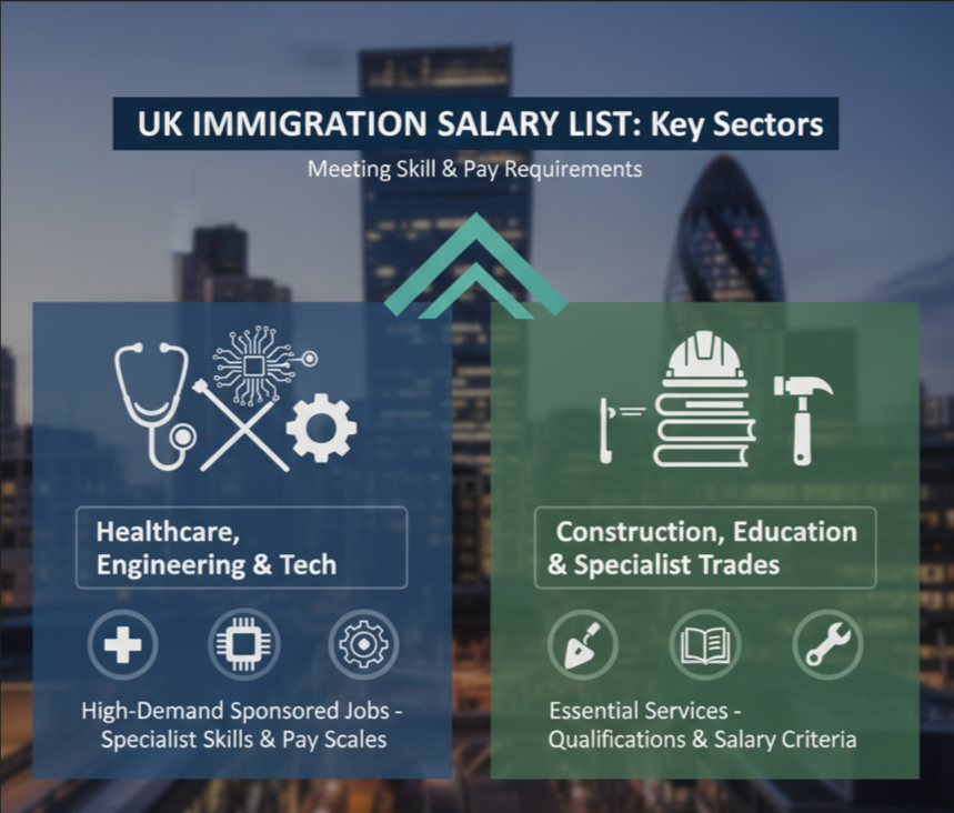 Immigration Salary List UK