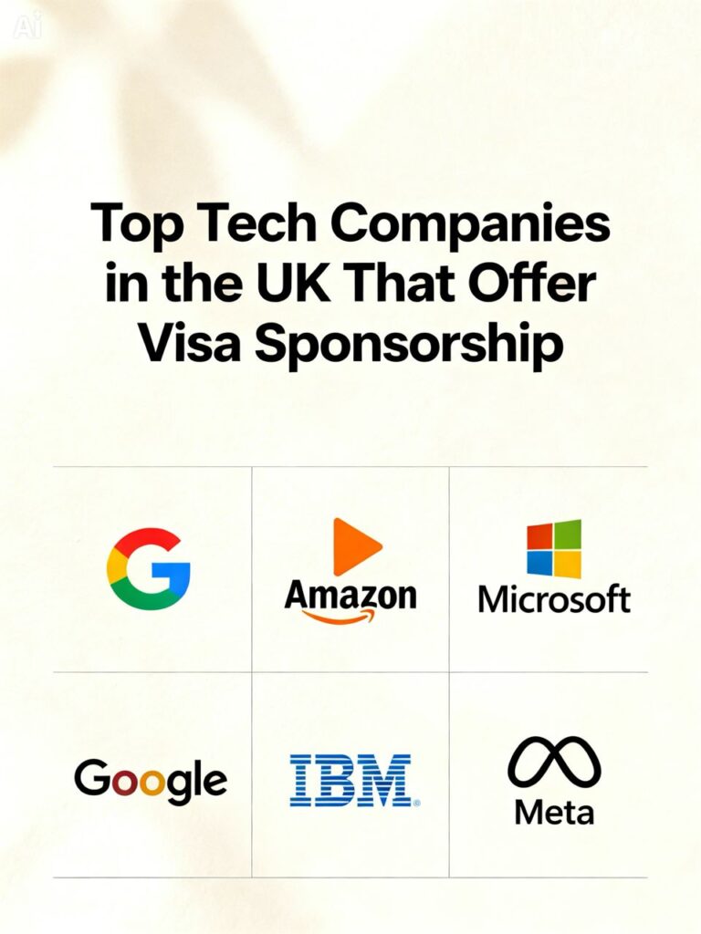 Top Tech Companies in the UK That Offer Visa Sponsorship