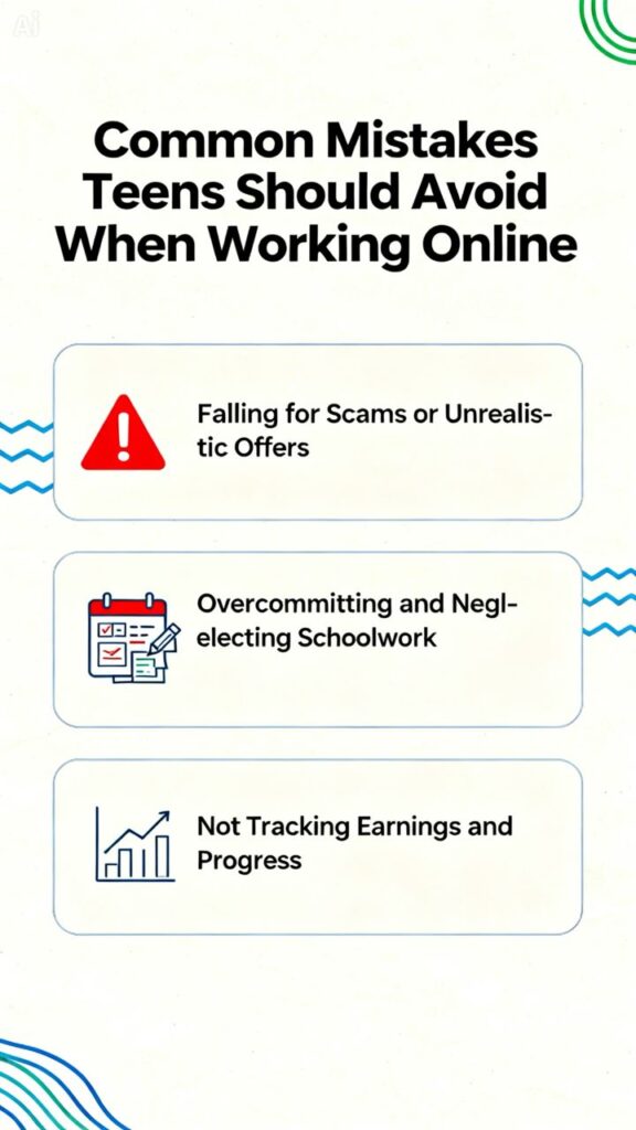 Common Mistakes Teens Should Avoid When Working Online