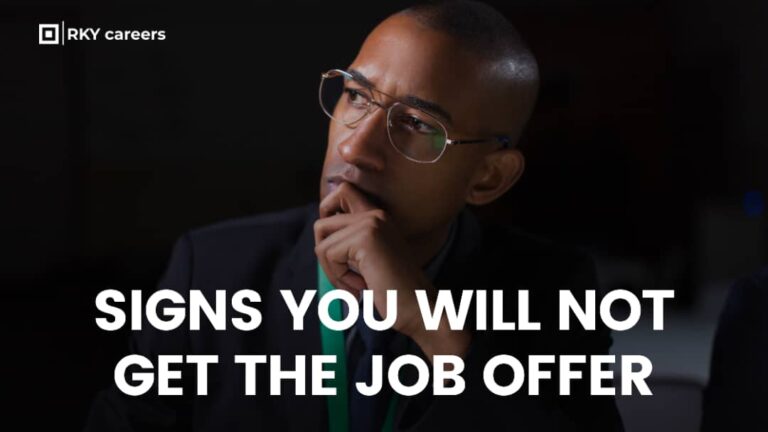 Signs you will not get the job offer