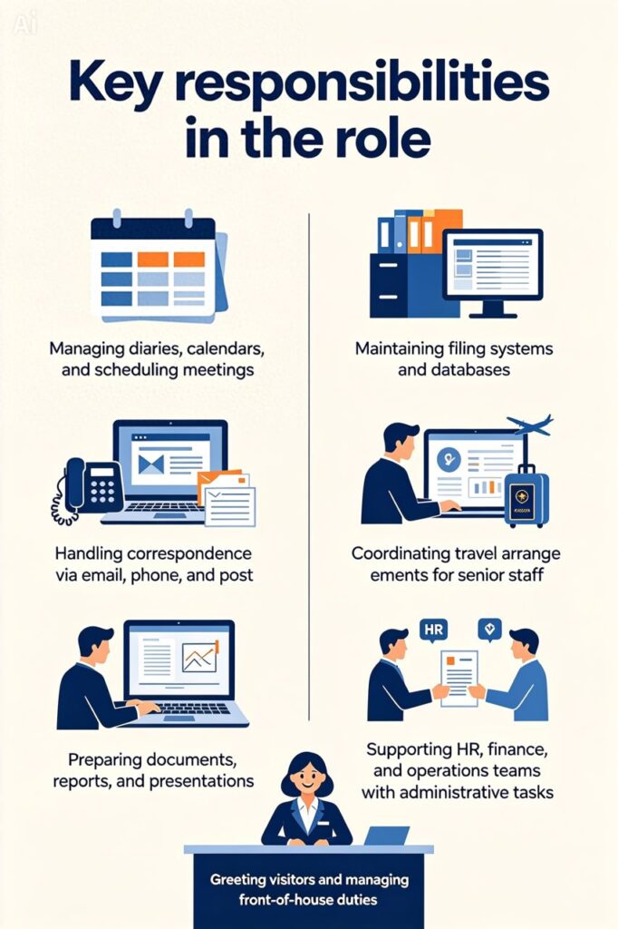 Key responsibilities in the role