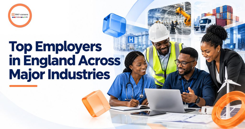 Top Employers in England Across Major Industries