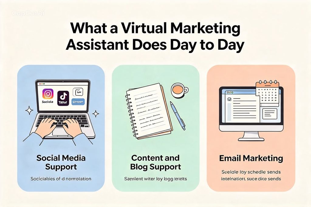 What a Virtual Marketing Assistant Does Day to Day